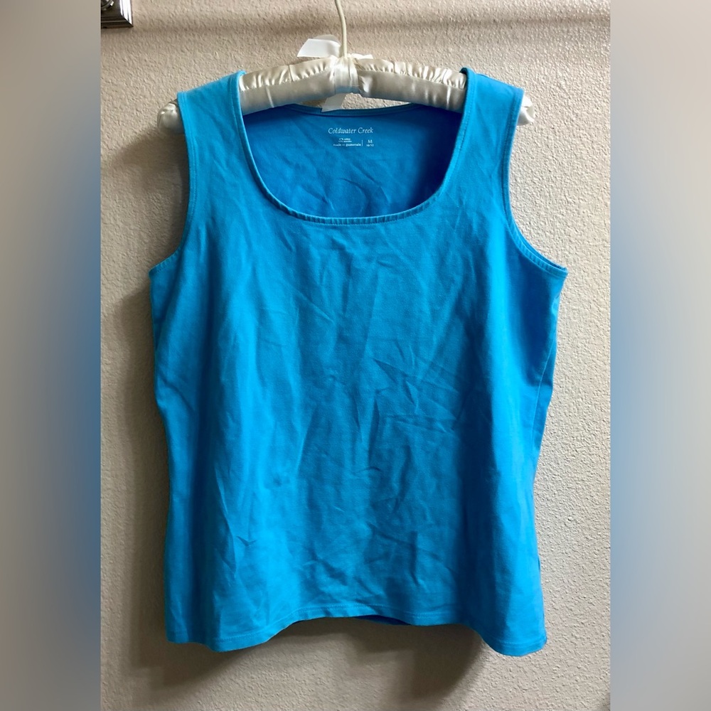 Coldwater Creek Vibrant Blue Tank Top